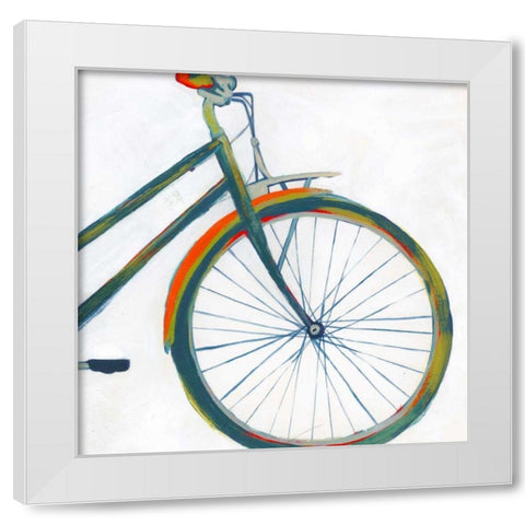 Bicycle Diptych II White Modern Wood Framed Art Print by Popp, Grace