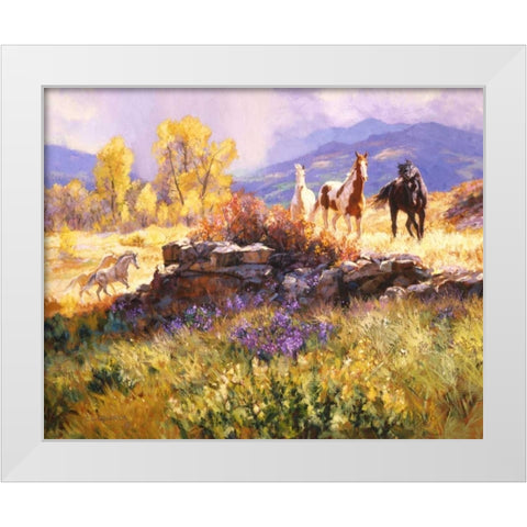 Stormy Afternoon White Modern Wood Framed Art Print by Goldrick, Claire