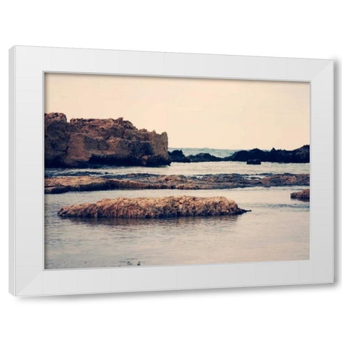 Mediterranean II White Modern Wood Framed Art Print by Coomes, Sylvia