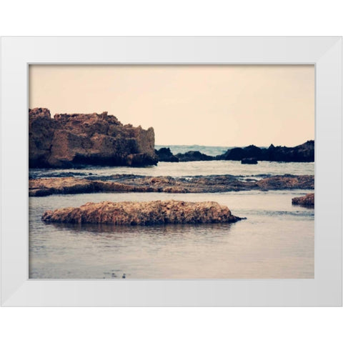 Mediterranean II White Modern Wood Framed Art Print by Coomes, Sylvia