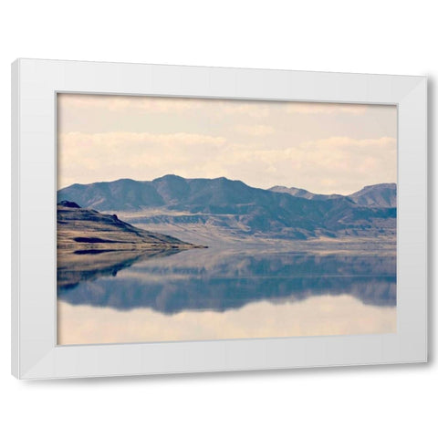 Reflection II White Modern Wood Framed Art Print by Coomes, Sylvia