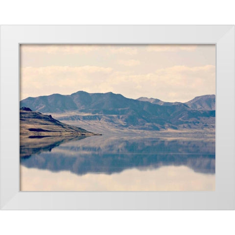 Reflection II White Modern Wood Framed Art Print by Coomes, Sylvia