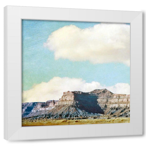 Out West I White Modern Wood Framed Art Print by Coomes, Sylvia