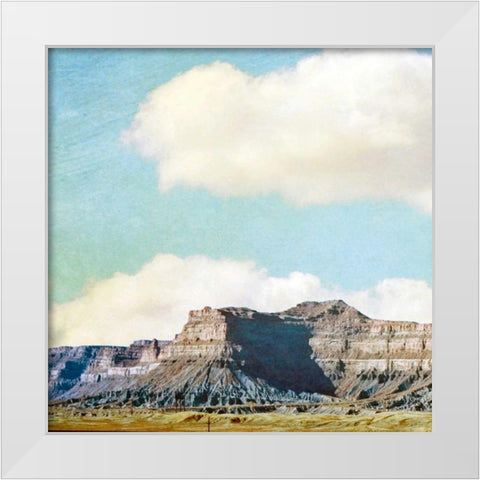 Out West I White Modern Wood Framed Art Print by Coomes, Sylvia