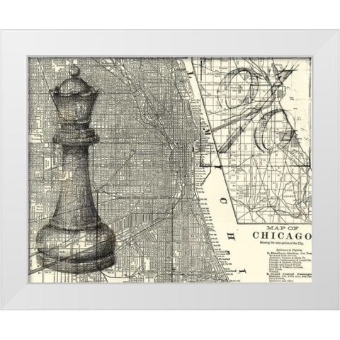 Office Sketches Collection E White Modern Wood Framed Art Print by Ethan Harper