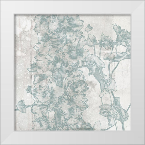 A Touch of Teal Collection C White Modern Wood Framed Art Print by Goldberger, Jennifer