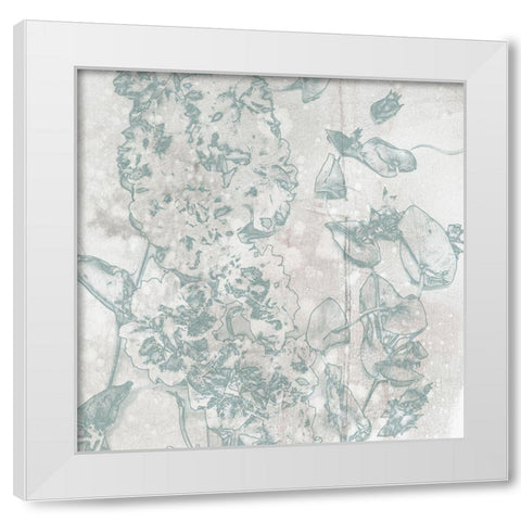 A Touch of Teal Collection E White Modern Wood Framed Art Print by Goldberger, Jennifer