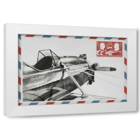 Aeronautic Collection A White Modern Wood Framed Art Print by Ethan Harper