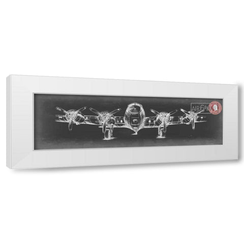 Aeronautic Collection F White Modern Wood Framed Art Print by Ethan Harper