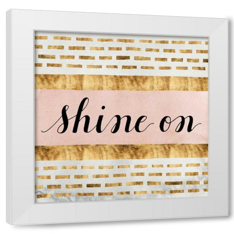 Shine On Collection F White Modern Wood Framed Art Print by Popp, Grace