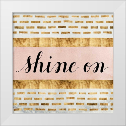 Shine On Collection F White Modern Wood Framed Art Print by Popp, Grace