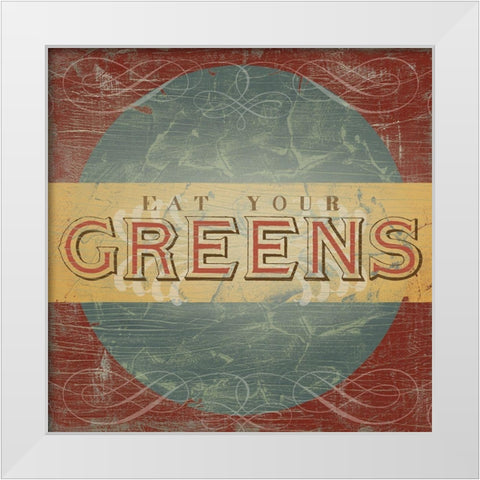 Farm Stand Collection C White Modern Wood Framed Art Print by Vess, June Erica