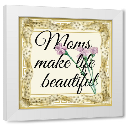 Mothers Day Collection A White Modern Wood Framed Art Print by Wang, Melissa