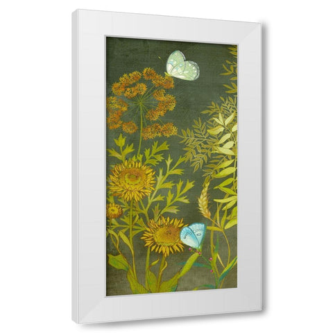 Birding Collection B White Modern Wood Framed Art Print by Zarris, Chariklia