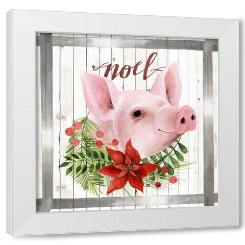 Festive Farm Collection A White Modern Wood Framed Art Print by Popp, Grace