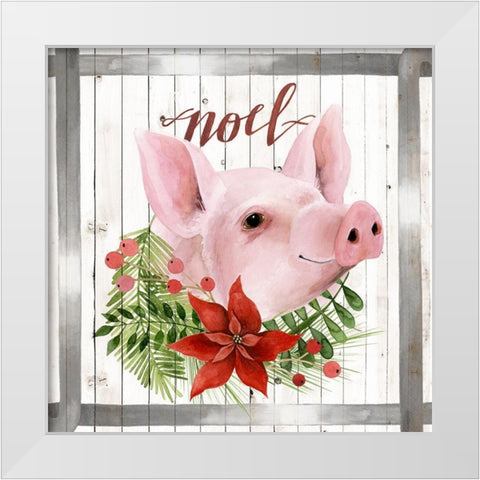 Festive Farm Collection A White Modern Wood Framed Art Print by Popp, Grace