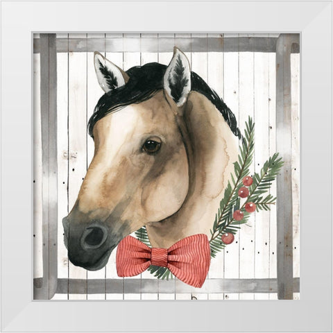Festive Farm Collection G White Modern Wood Framed Art Print by Popp, Grace