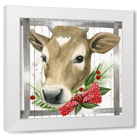 Festive Farm Collection H White Modern Wood Framed Art Print by Popp, Grace