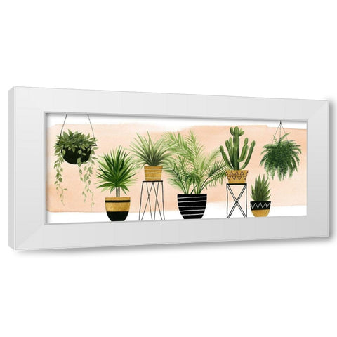 Indoor Oasis Collection D White Modern Wood Framed Art Print by Popp, Grace