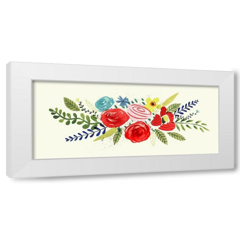 Fridas Dream Collection D White Modern Wood Framed Art Print by Borges, Victoria