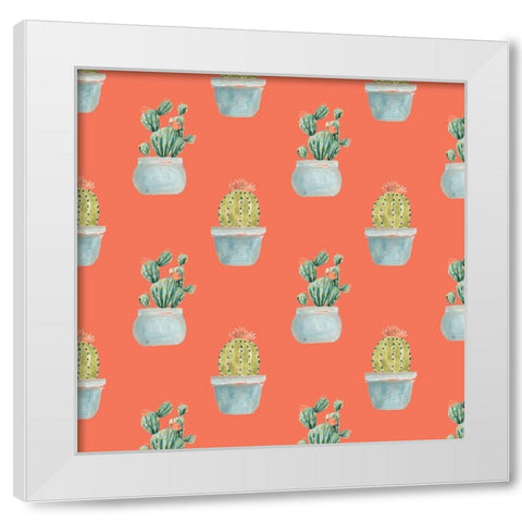 Simple Succulent Collection I White Modern Wood Framed Art Print by Vess, June Erica
