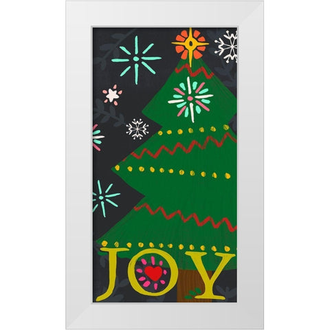 Nordic Joy Collection B White Modern Wood Framed Art Print by Vess, June Erica