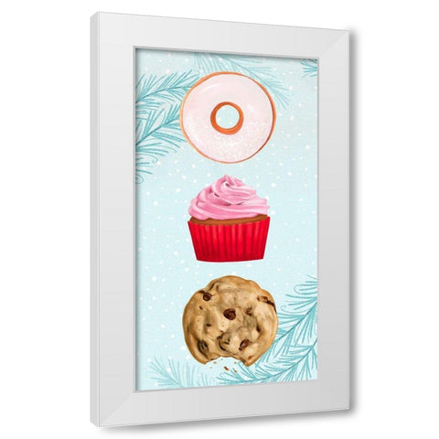 Sweet Holidays Collection B White Modern Wood Framed Art Print by Borges, Victoria
