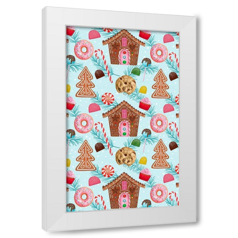 Sweet Holidays Collection E White Modern Wood Framed Art Print by Borges, Victoria