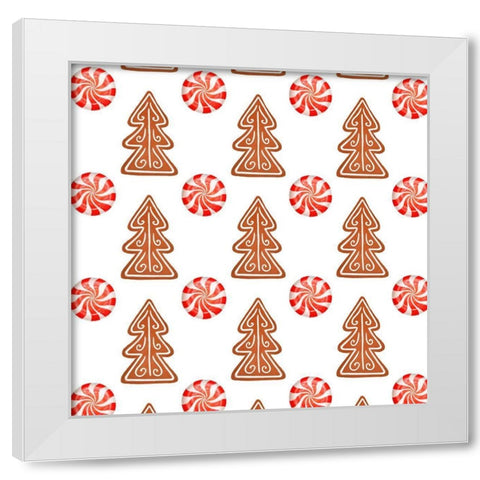 Sweet Holidays Collection F White Modern Wood Framed Art Print by Borges, Victoria