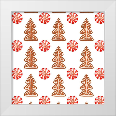 Sweet Holidays Collection F White Modern Wood Framed Art Print by Borges, Victoria