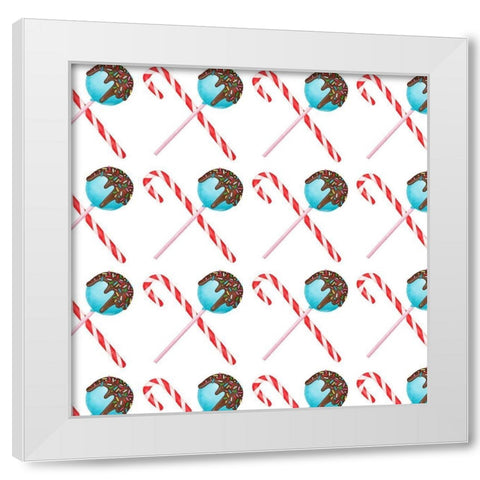 Sweet Holidays Collection G White Modern Wood Framed Art Print by Borges, Victoria