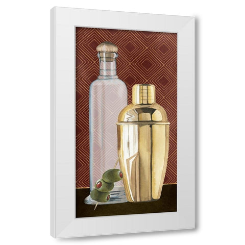 Bar Gatsby Collection B White Modern Wood Framed Art Print by Popp, Grace