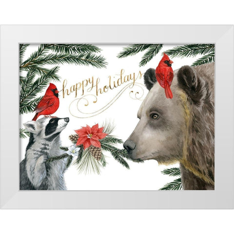 Timberland Christmas Collection A White Modern Wood Framed Art Print by Popp, Grace