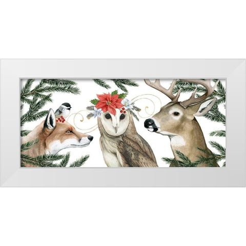 Timberland Christmas Collection D White Modern Wood Framed Art Print by Popp, Grace