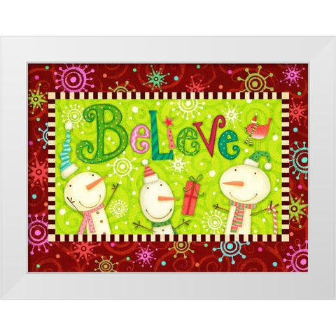 Bright Believe Collection A  White Modern Wood Framed Art Print by Eisner, Viv