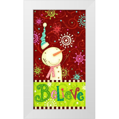 Bright Believe Collection B White Modern Wood Framed Art Print by Eisner, Viv