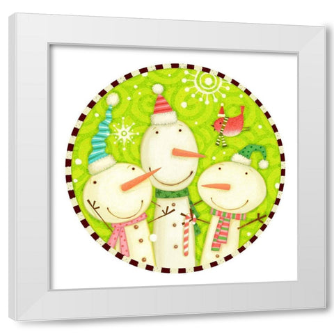 Bright Believe Collection C White Modern Wood Framed Art Print by Eisner, Viv