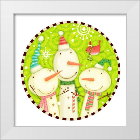 Bright Believe Collection C White Modern Wood Framed Art Print by Eisner, Viv