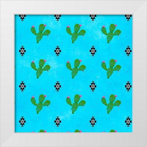 PiÃ±ata Party Collection F White Modern Wood Framed Art Print by Reynolds, Jade