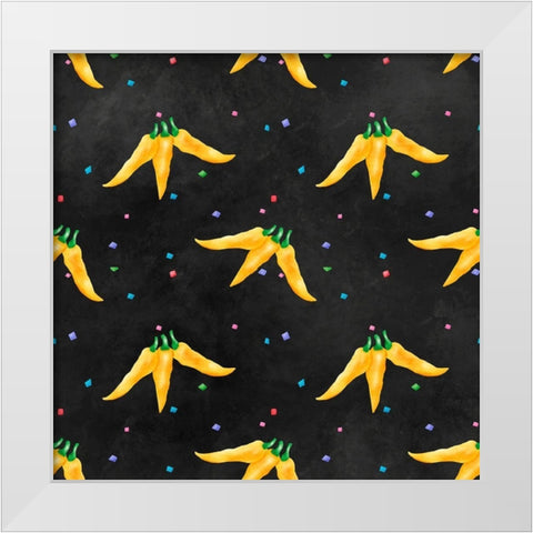 PiÃ±ata Party Collection G White Modern Wood Framed Art Print by Reynolds, Jade