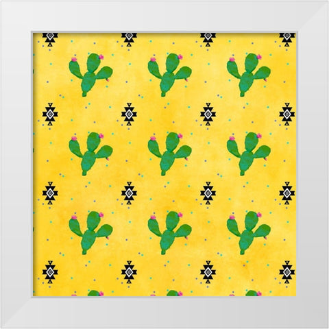 PiÃ±ata Party Collection H White Modern Wood Framed Art Print by Reynolds, Jade