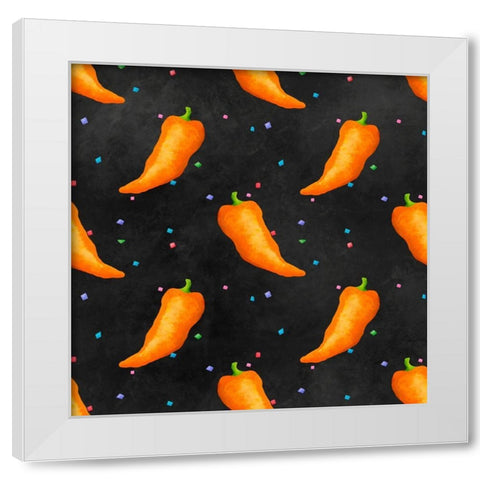 PiÃ±ata Party Collection I White Modern Wood Framed Art Print by Reynolds, Jade