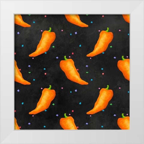 PiÃ±ata Party Collection I White Modern Wood Framed Art Print by Reynolds, Jade