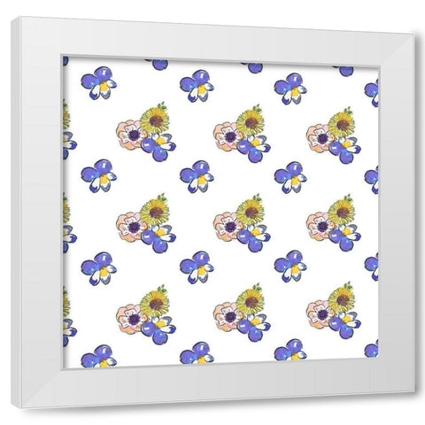 Flower Truck Collection I White Modern Wood Framed Art Print by McGuire, Catherine