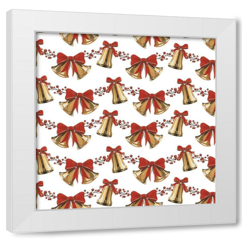 Yuletide Darlings Collection F White Modern Wood Framed Art Print by Popp, Grace