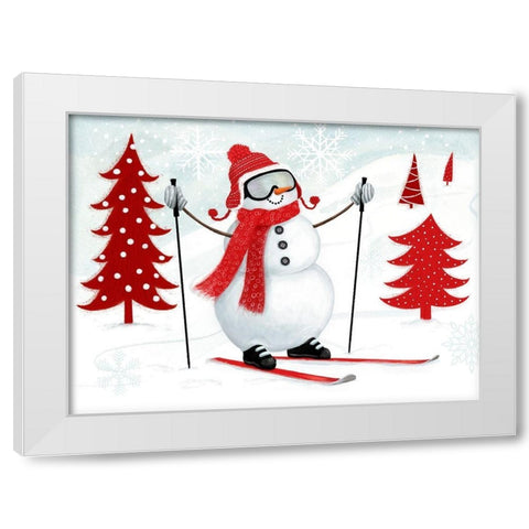 Snow Day Collection A White Modern Wood Framed Art Print by Borges, Victoria