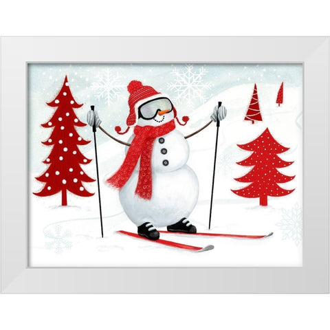 Snow Day Collection A White Modern Wood Framed Art Print by Borges, Victoria