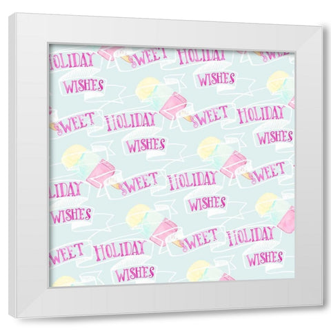 Candy Christmas Collection G White Modern Wood Framed Art Print by Parker, Jennifer Paxton