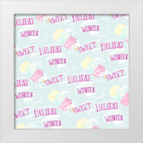 Candy Christmas Collection G White Modern Wood Framed Art Print by Parker, Jennifer Paxton