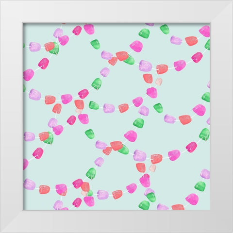 Candy Christmas Collection I White Modern Wood Framed Art Print by Parker, Jennifer Paxton